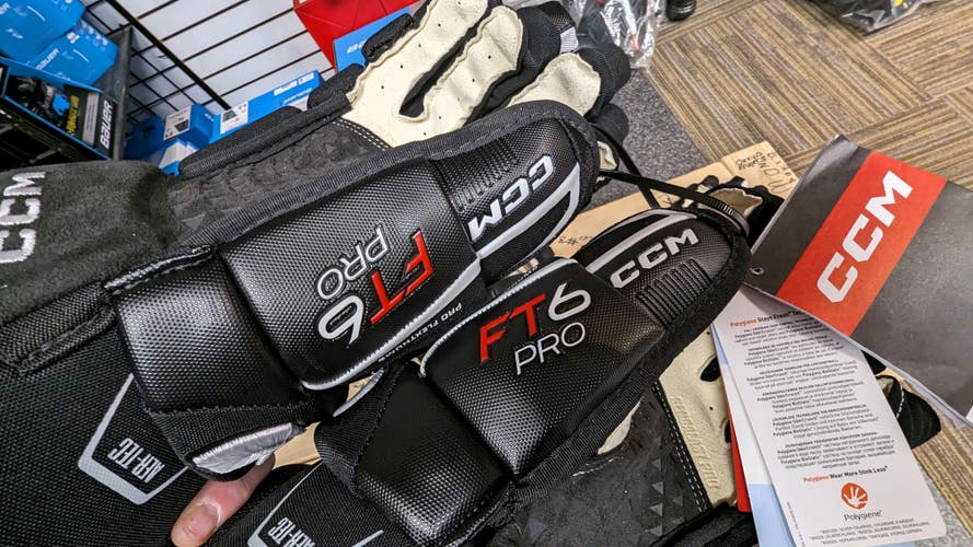 Brand new, CCM FT6 Pro Gloves, Size 14"