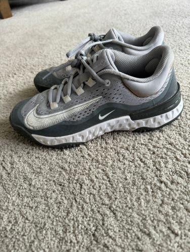 Gray Men's Turf Cleats Low Top Nike alpha huarache elite 4