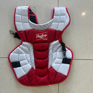 New Rawlings Velo 2.0 Adult 17” Chest Protector Scarlet/White