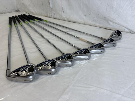 Used Callaway X-20 4i-pw Uniflex Steel Shaft Golf Iron Set Irons