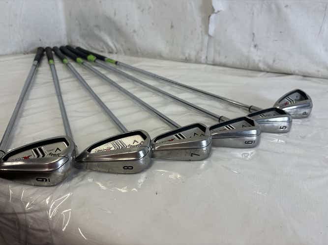 Used Callaway X Hot 5i-pw Uniflex Steel Shaft Golf Iron Set Irons