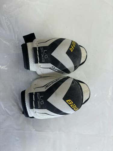 Used Bauer Supreme 150 Youth Lg Hockey Elbow Pads Age 7-9