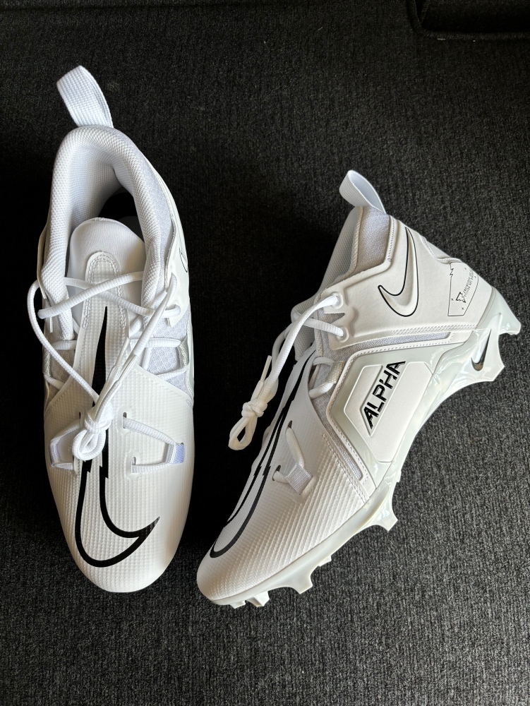 Nike Alpha Menace Pro 3 “White Black” Football Cleats Size 13