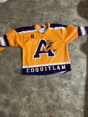 Coquitlam Adanacs Medium Sized Lacrosse Jersey SOLID PRICE NO DROPPING