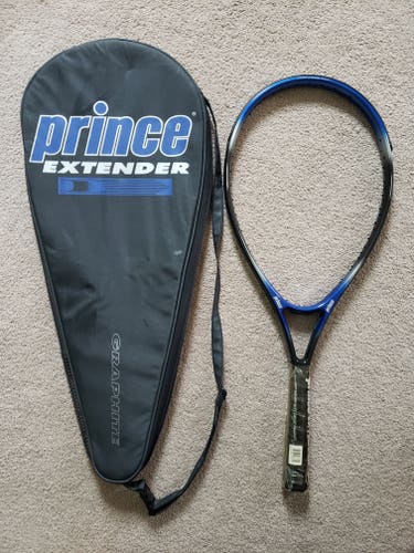 New Prince Graphite Extender Tennis Racket Racquet 4 3/8 No. 3 With Case