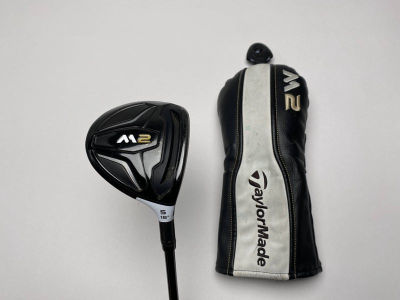 Taylormade M2 5 Fairway Wood 18* REAX 65g Stiff Graphite Mens RH HC Midsize Grip