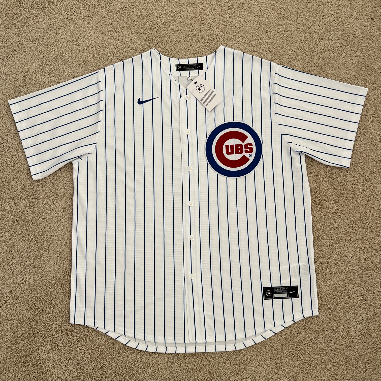 Nike Chicago Cubs Genuine MLB Baseball White Home Jersey Men’s Size XL