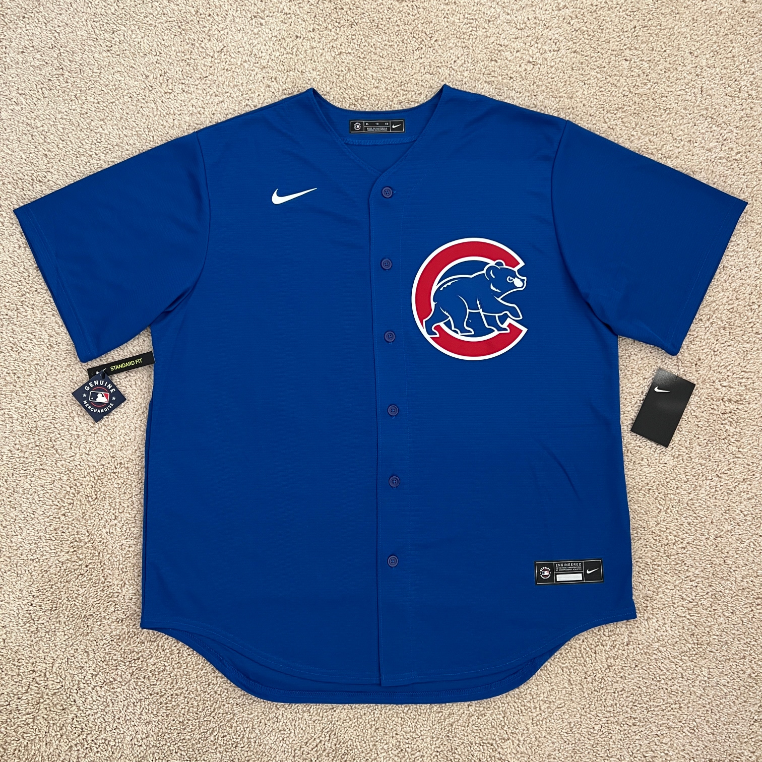 Nike Chicago Cubs Genuine MLB Baseball Royal Jersey Men’s Size XL