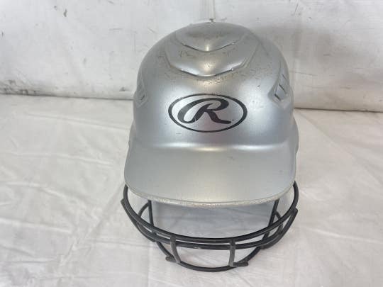 Used Rawlings Coolflo Rcfh 6 1 2 - 7 1 2 Fastpitch Softball Helmet W Mask