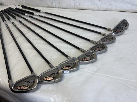 Used Ping I3 O-size Red Dot 4i-sw Ladies Flex Graphite Shaft Golf Iron Set Irons