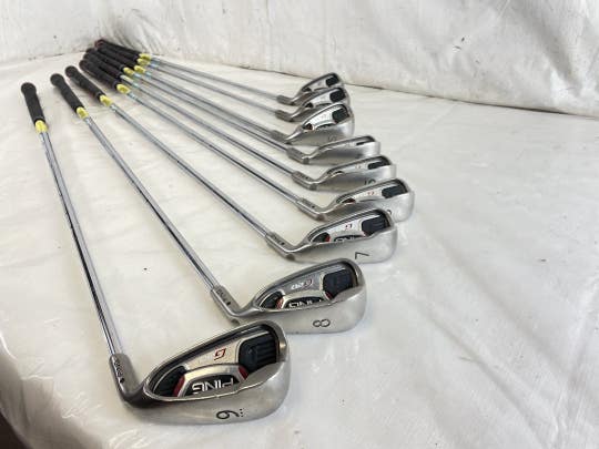 Used Ping G20 Black Dot 4i-sw (9pc) Regular Flex Steel Shaft Golf Iron Set Irons