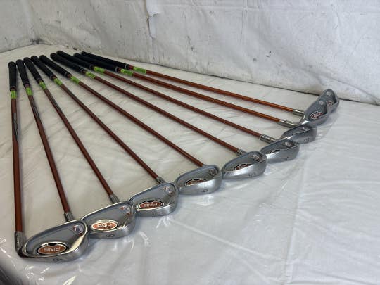 Used Ping G10 Green Dot 3i-sw Stiff Flex Graphite Shaft Golf Iron Set Irons