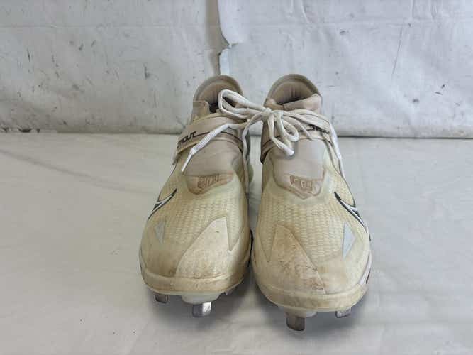 Used Nike Force Zoom Trout 8 Elite Cz5913-100 Mens 10.5 Metal Baseball Cleats