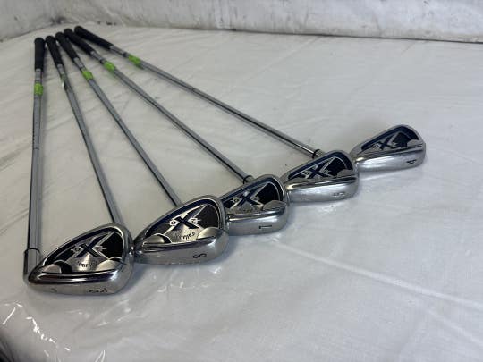 Used Callaway X20 4i-9i Uniflex Steel Shaft Golf Iron Set (missing 8 Iron)
