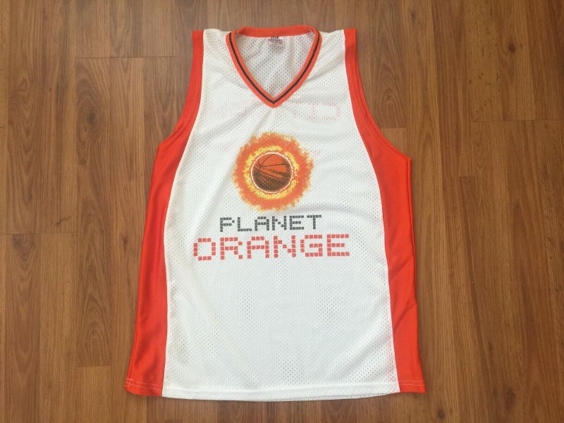 Phoenix Suns NBA SUPER AWESOME PLANET ORANGE Size Large SGA Basketball Jersey!