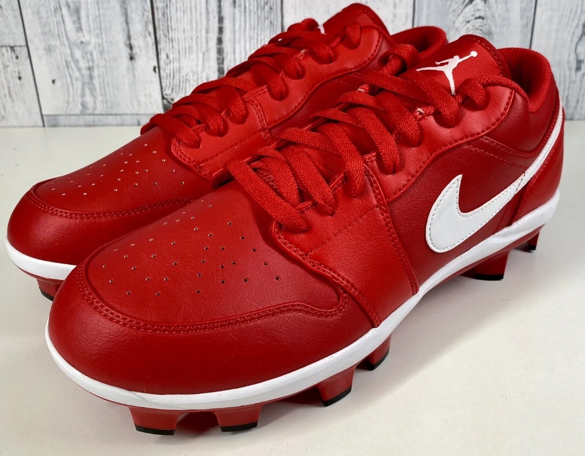 jordan 10 cleats red