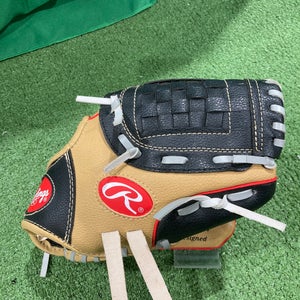 Brown Used Rawlings Player series Right Hand Throw Baseball Glove 10"