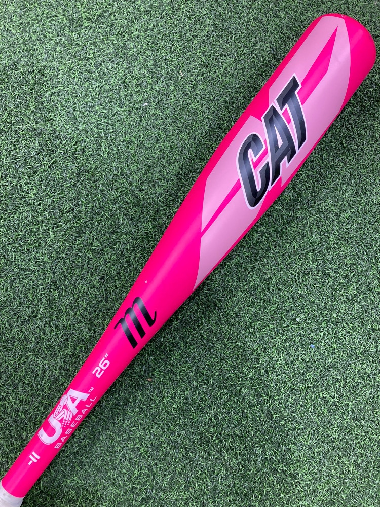 Used USABat Certified Pink Marucci CAT Composite Tee Ball Bat 26" (-11)