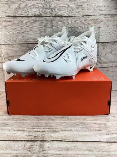 Nike Alpha Menace Pro 3 Men's 12 Football Cleats White/Pure Platinum CT6649-109