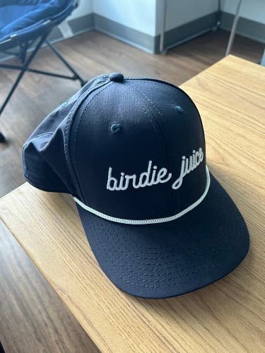 Birdie Juice Script Rope Hat Navy