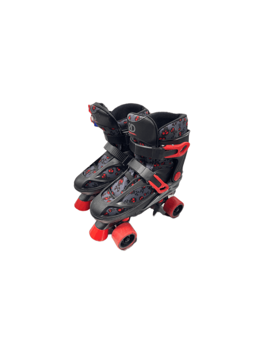 Used Rollerderby Black And Red Adjustable Inline Skates - Roller And Quad