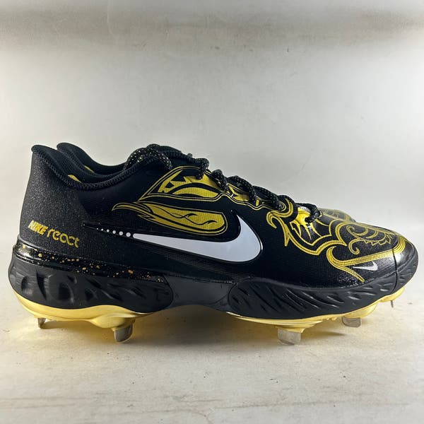 NEW Nike Alpha Huarache Elite 3 Mens Baseball Cleats Gold  display picture 1