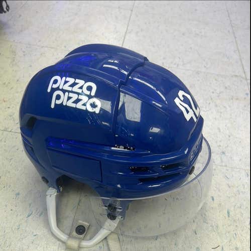 Used Small CCM Super Tacks X Helmet Toronto Maple Lafs Pro Stock