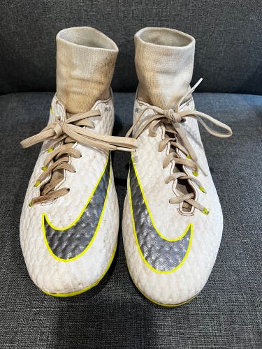 White Men's Turf Cleats Nike Hypervenoms Cleats