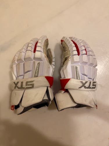 Used STX Large Surgeon RZR Lacrosse Gloves