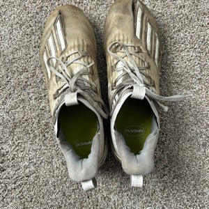 White Men's Molded Cleats Adidas Cleats