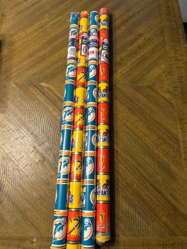 FanWrap  Vintage  Florida Panther,  and Miami dolphin’s  combo Wrapping Paper 4pk