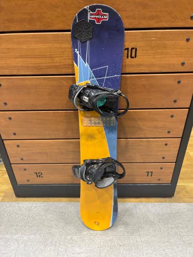 Used Burton Snowboard With Burton Freestyle Bindings