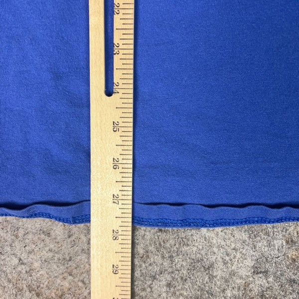 Nike Mens Shirt 2XL XXL Blue White Embroidered Shirt Tee T Causal Logo Sports