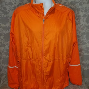 NIKE GOLF Men's Lightweight Zip-Up Windbreaker Jacket, Crimson (Orange), XL
