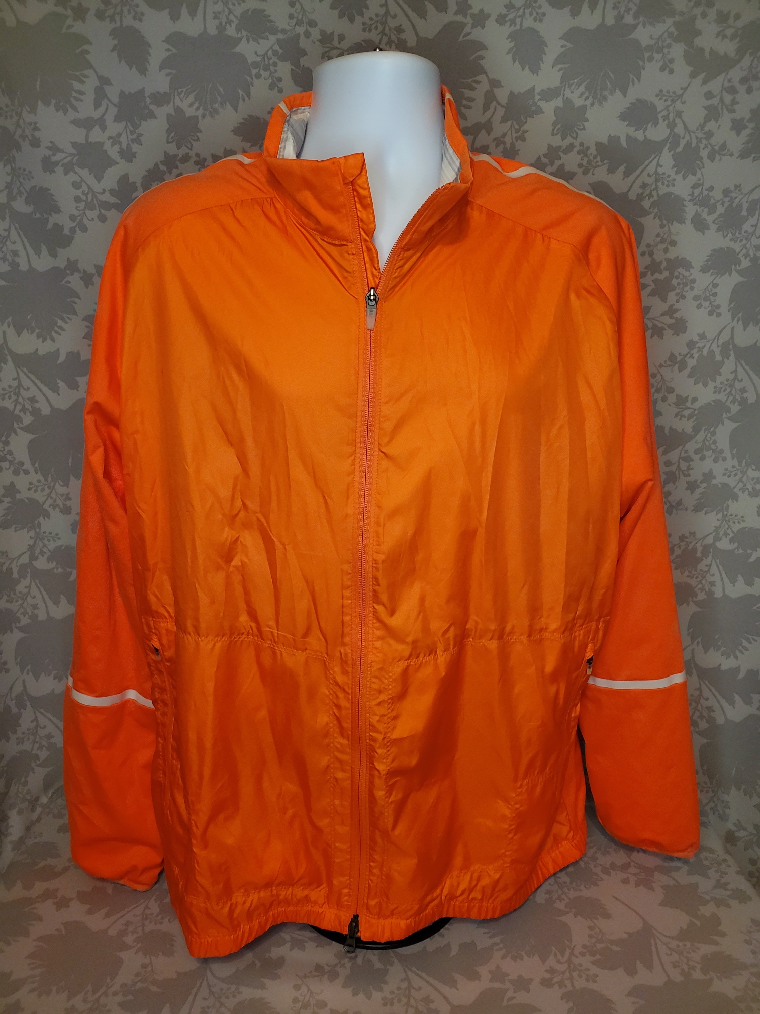 NIKE GOLF Men's Lightweight Zip-Up Windbreaker Jacket, Crimson (Orange), XL