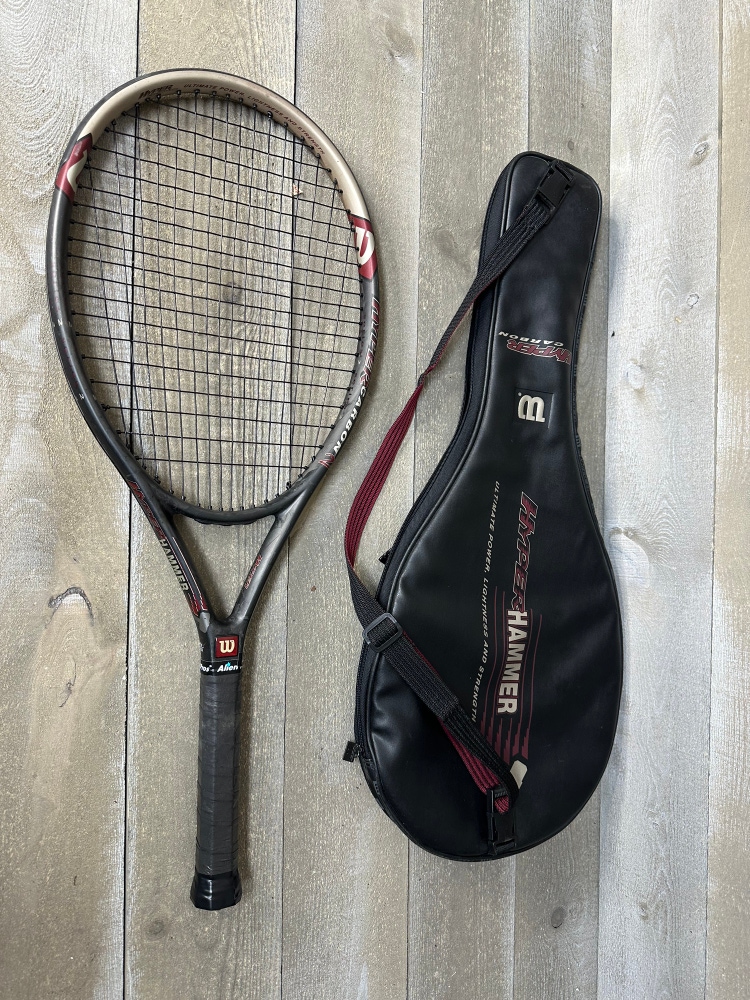 Wilson Hyper Carbon Hammer 3.3 Series 2 Tennis Racket 115 4 3/8 With Cover