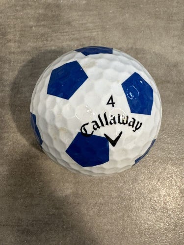 Callaway Chrome Soft Blue & White Truvis Golf Ball - Misprint - Rare