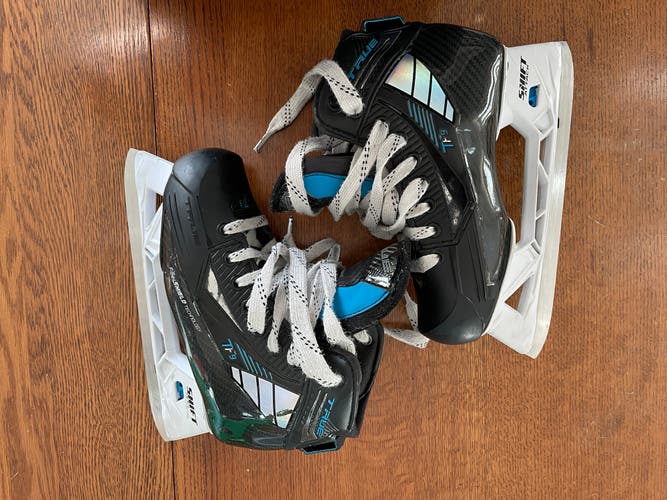 Used True Regular Width Size 4 TF9 Hockey Goalie Skates