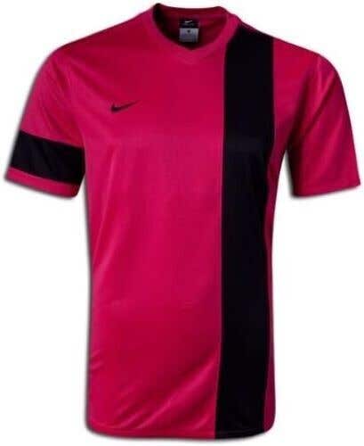 Nike Adult Mens Striker III Hot Pink Black SS Vneck Soccer Jersey NWT $30
