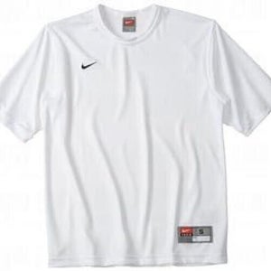 Nike Adult Mens Tiempo 269751 Size Large White Soccer Jersey NWT $18