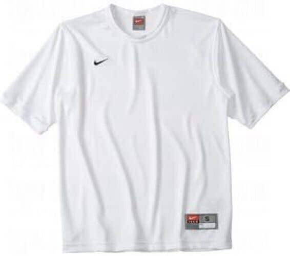 Nike Adult Mens Tiempo 269751 Size Large White Soccer Jersey NWT $18