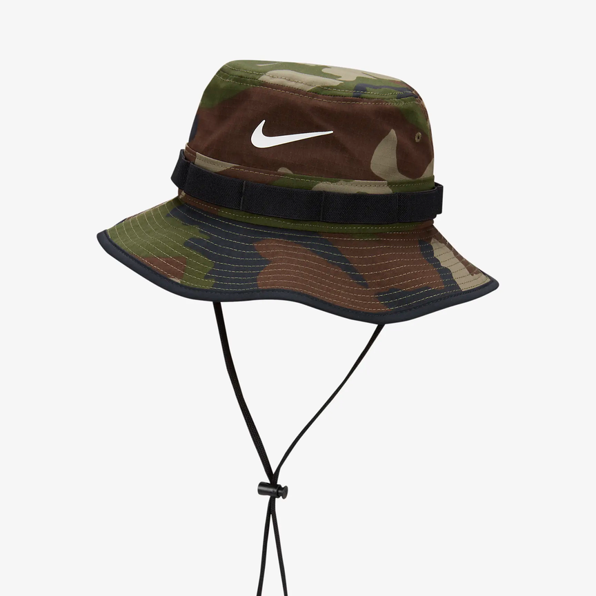 Nike Adult DRI-FIT Camo Boonie Bucket Hat Cap Size L/XL DM3331-222 Green Brown