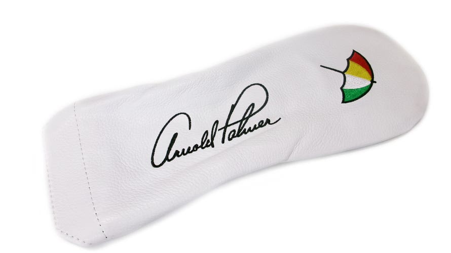 NEW PRG Arnold Palmer Genuine Leather White Fairway Wood Golf Headcover