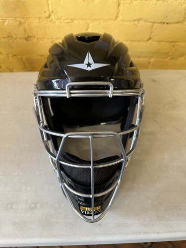 New All-Star MVP2500 Catcher's Mask Solid Black