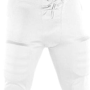 Adams Youth Boys 7 Piece Pad Size XSmall White Football Lace Front Pants New