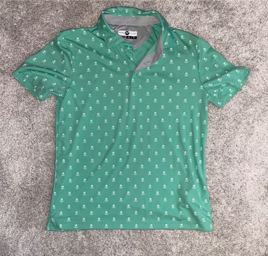 Mens Small Green Pure Hockey Polo