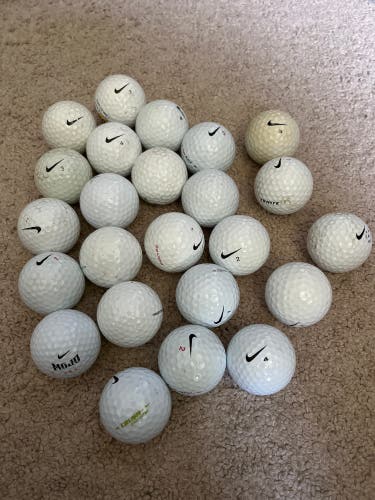 Used Nike golf balls