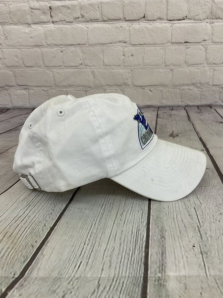 Crown Headwear Adult Unisex Logo OSFM White Blue Strapback Cap Hat New