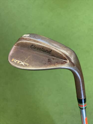 Used RH Cleveland RTX-4 Raw Face 58.03* Wedge NS Pro Modus Tour 105 Steel Stiff