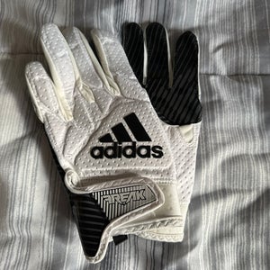 White New Medium Adidas Freak Gloves
